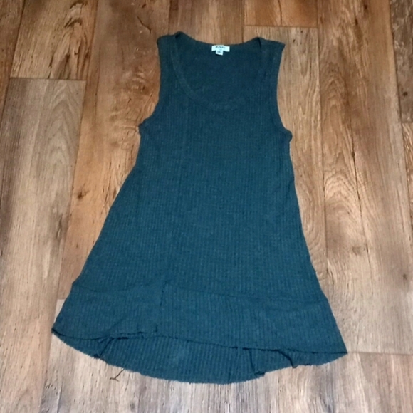 Sleeveless Gray Tunic Dress Cover Up - Picture 1 of 4